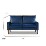 Upholstered Loveseat Sofa, 2 Seater Couch For Living Room Apartment