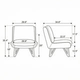 Armless Accent Chair