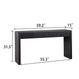 Modern Console Table With 4 Drawers, Entryway Table