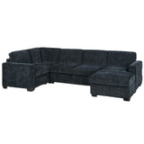 Sectional With RAF Chaise, Armless Loveseat & LAF 1 Arm Chair