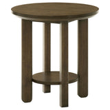 Crispin - Round Table With Lower Shelf