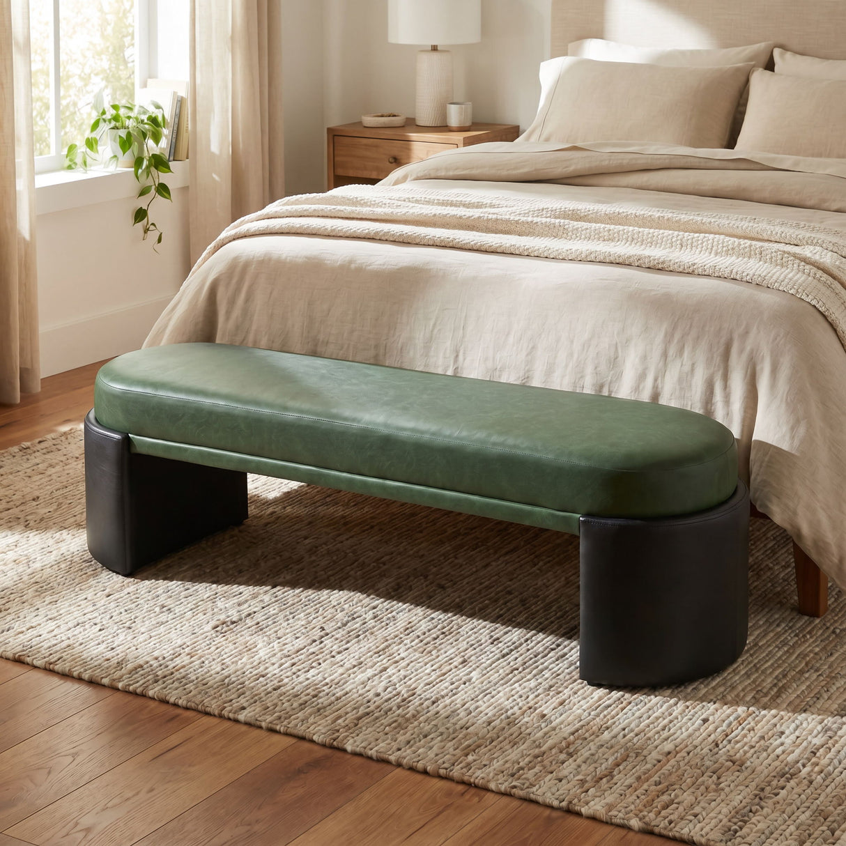 Upholstered Indoor Dining Bench