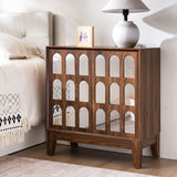 Double Door Cabinet - Walnut