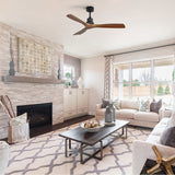52" Smart DC Ceiling Fan With 3 Blades Reversible Silent Motor