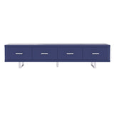 TV Stand With Slatted Drawers