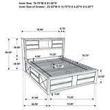 Palamino - 5 Piece Eastern King Bedroom Set - Black