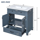 Bathroom Vanity With Sink, Storage Cabinet