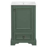 Bathroom Vanity With Sink, Soft Close Door, Adjustable U-Shaped Shelf