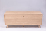 TV Stand For TVs Up To 60" With 2 Doors, 1 Drawer And 1 Open Shelf - Walnut