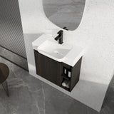 Wall Mounted Bathroom Vanity With Sink, Soft Close Door