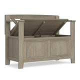 Amherst - Small Transitional Entryway Storage Bench