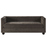 3 Seater Sofa Upholstery With Square Arms, Living Room Couch