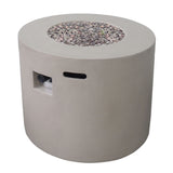 Round Iron Fire Pit With 40, 000 Btu