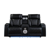 Electra - Power Reclining Loveseat With Power Headrests, Console, Speakers, Massage, LED Lighting And USB Control