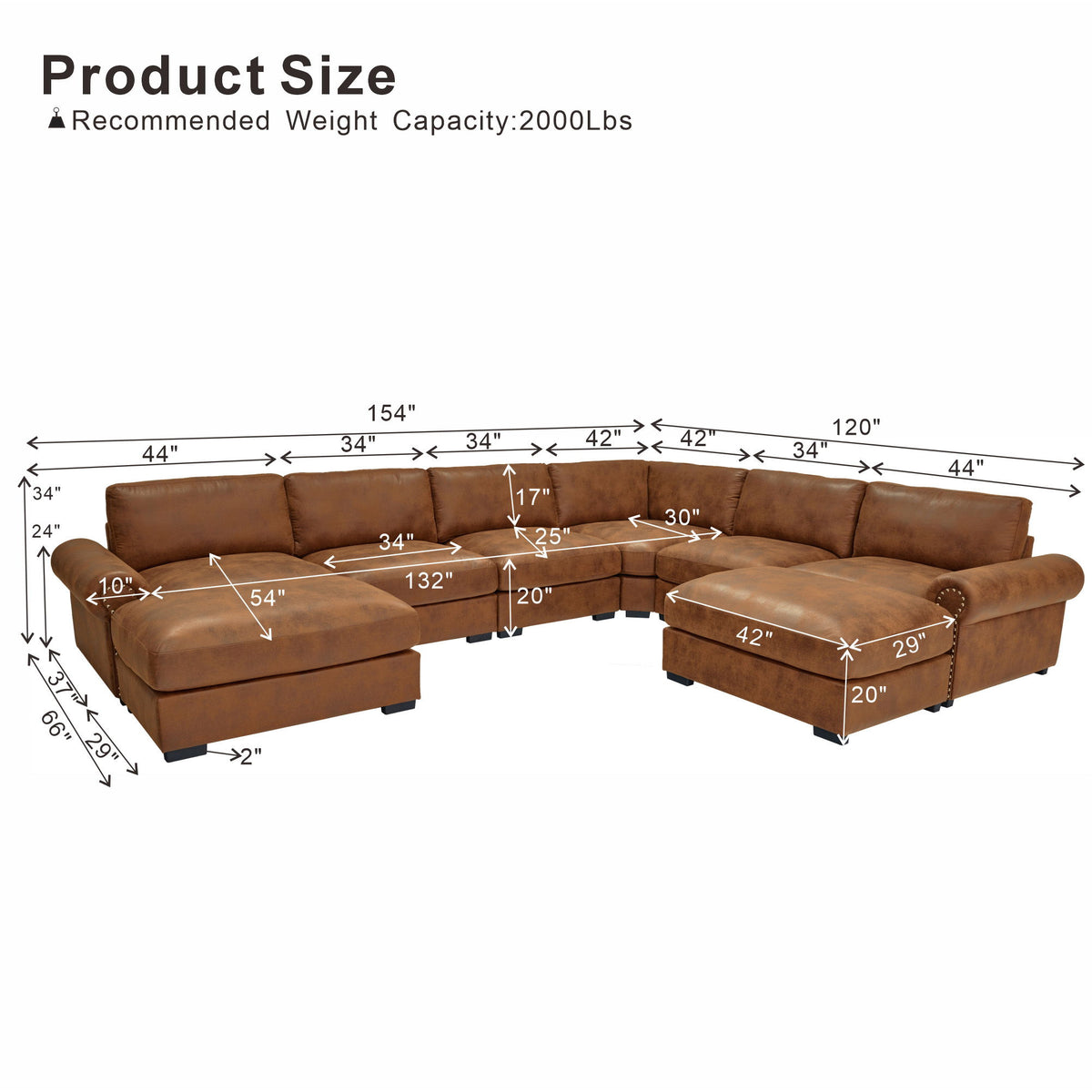 Modular Sectional - Brown