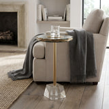 Anaheim - Round Accent Table - Gold