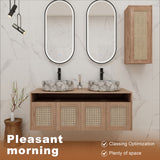 Bathroom Vanity & Art Sink And Side Cabinet, Float Mounting Design