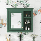 Wall Mounted Medicine Cabinet With Mirror And 3 Open Shelves