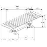 Allende - Extension Dining Table With Double Pedestal Base - Honey