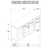 Flores - 9 Drawer Dresser - Mango Color
