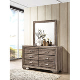 Holmgren - 6 Drawer Dresser With Mirror - Taupe