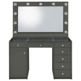 Fern - 7 Drawer Vanity Set With Mirror And Globe Lights