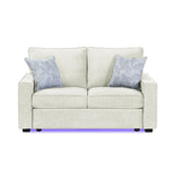 Rita - Loveseat, LED Base Lighting, Cushions And 2 Accent Pillows