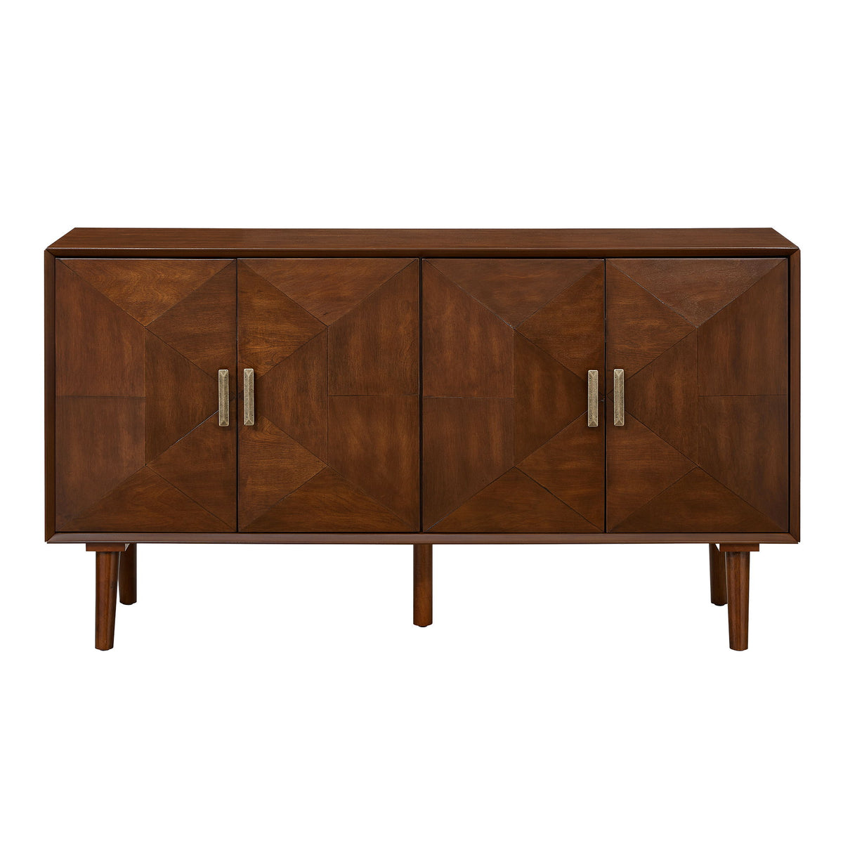 Sideboard Buffet Cabinet, Storage Credenza For Living Room - Walnut