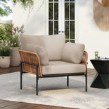 Rope Lounge Chair With Cushions For Modern Spaces