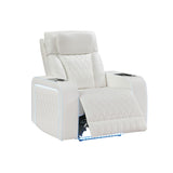 Electra - Power Recliner With Power Headrest, Massage, LED Lighting And USB Control