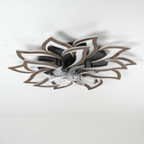 Ceiling Fan With Remote Control And Lights, 6 Speeds, 3 Color Temperatures, Low Profile Flush Mount