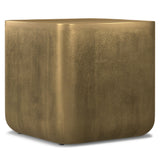 Bassett - Cast Aluminum Side Table - Brown