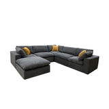 Custom Configuration Modular Sectional & Toss Pillows