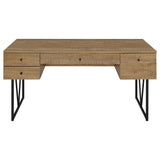 Vellun - 4 Drawer Writing Desk - Mango Color