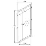 Bangor - Full Length Floor Mirror - Black