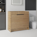 Freestanding Bathroom Vanity Cabinet With Soft Close Doors, Cabinet Only
