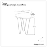 Patrice - Handcrafted Metal And Wood Accent Table