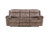 Zubaida - Two Tone Recliner Sofa With USB Port Drop Down Table
