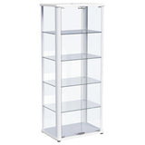Nevra - 4 Shelf Display LED Curio Cabinet