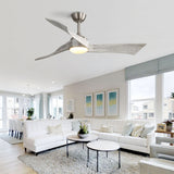 52" Ceiling Fan With Blades And 6 Speed Remote Control DC Motor