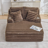 Oversized Chaise Lounge Chair Indoor With Pillows For Living Room