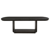 Bangor - Extension Dining Table With Pedestal Base - Black