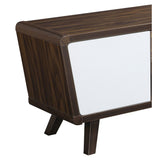 2 Door TV Console With Storage - Walnut