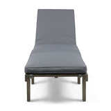 Ariana - Wood Chaise Lounge With Cushion