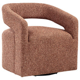 Brillia - Swivel Accent Chair - Burgundy