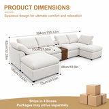 Modular Cloud Couch With Storage Console