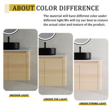 Mounted Bathroom Vanity With Art Sink, 2 Storage Shelves, Soft Close Door