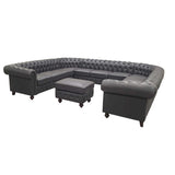 Chesterfield Vintage Style U - Shape Sectional