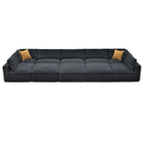 Custom Configuration Modular Sectional With Toss Pillows