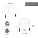 Vanity Barrel Accent Lounge Chair